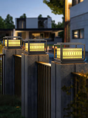 Window Grille Outdoor Post Light-DWHOME