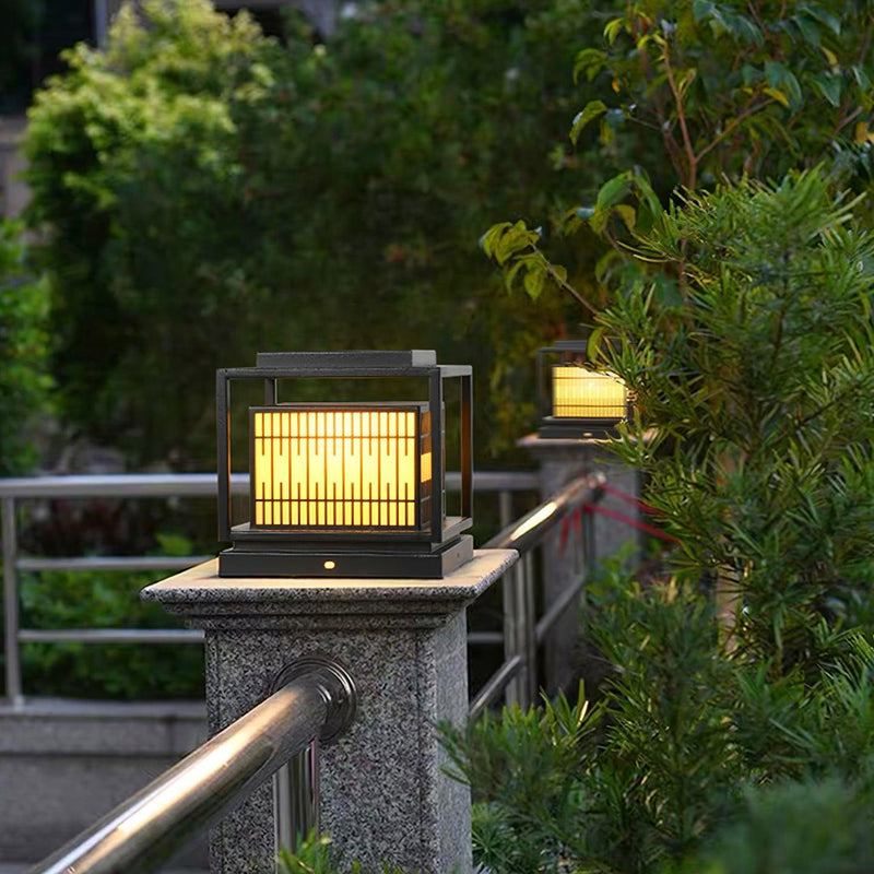 Window Grille Outdoor Post Light-DWHOME