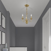 Windsor Brass Chandelier-DWHOME
