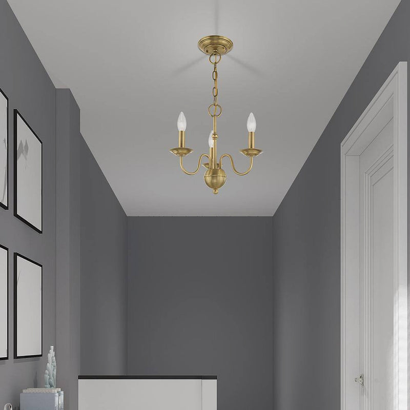 Windsor Brass Chandelier-DWHOME