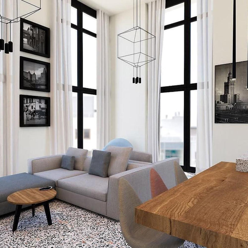Geometric Lines Pendant Lamp-DWHOME