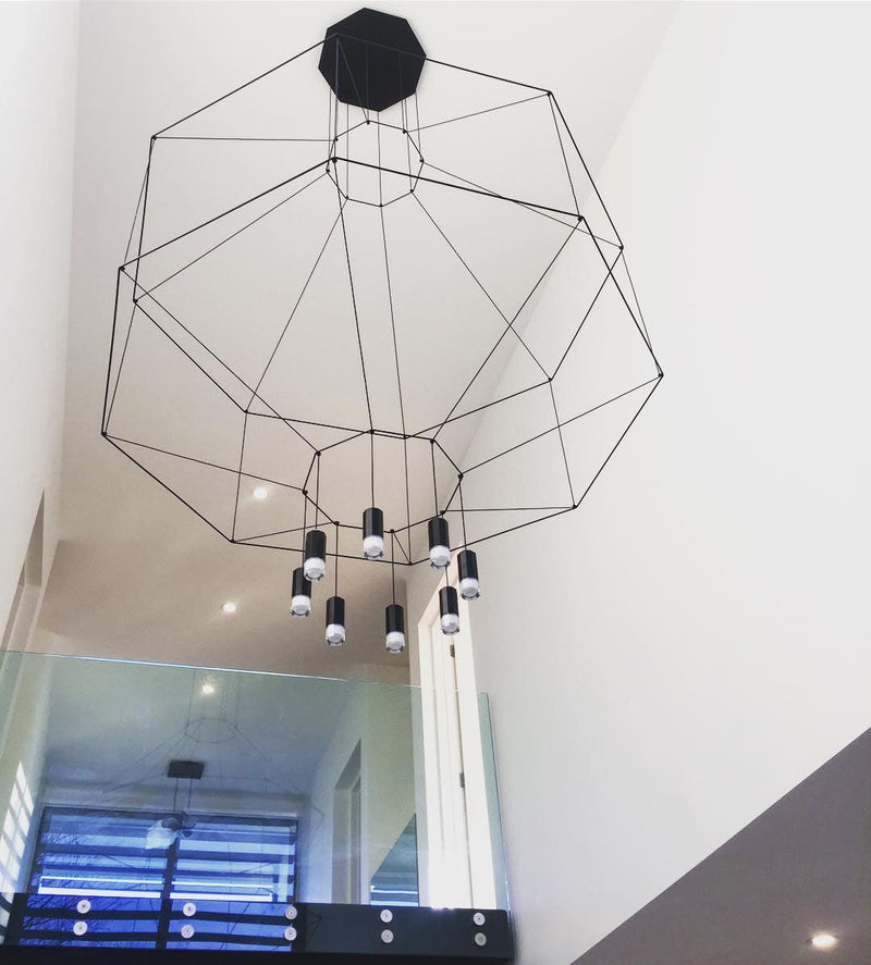 Geometric Lines Pendant Lamp-DWHOME