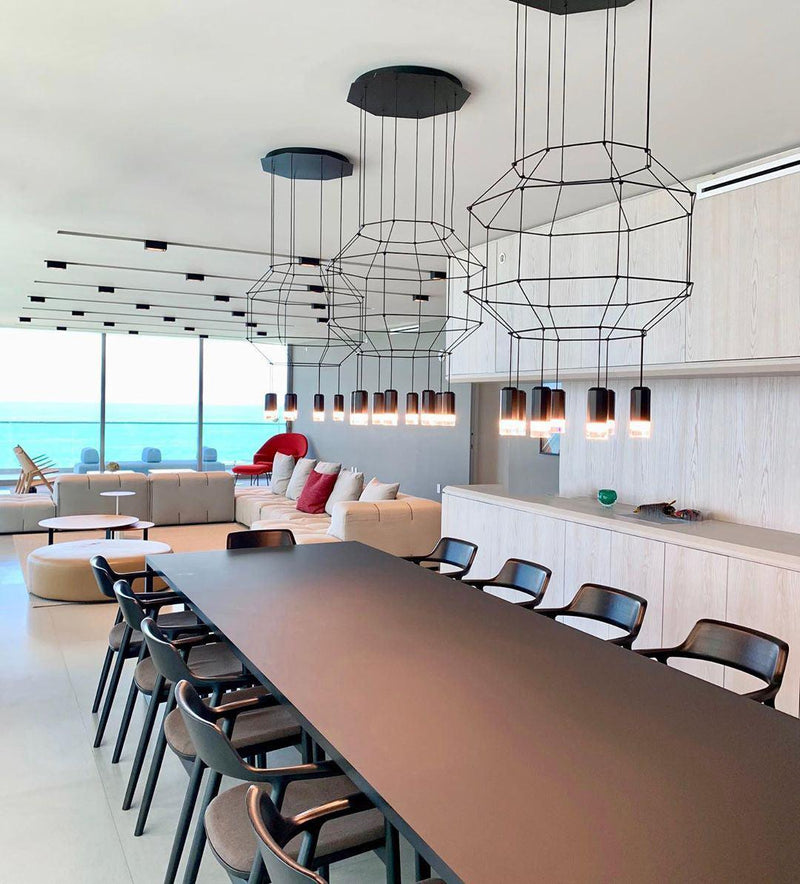 Geometric Lines Pendant Lamp-DWHOME