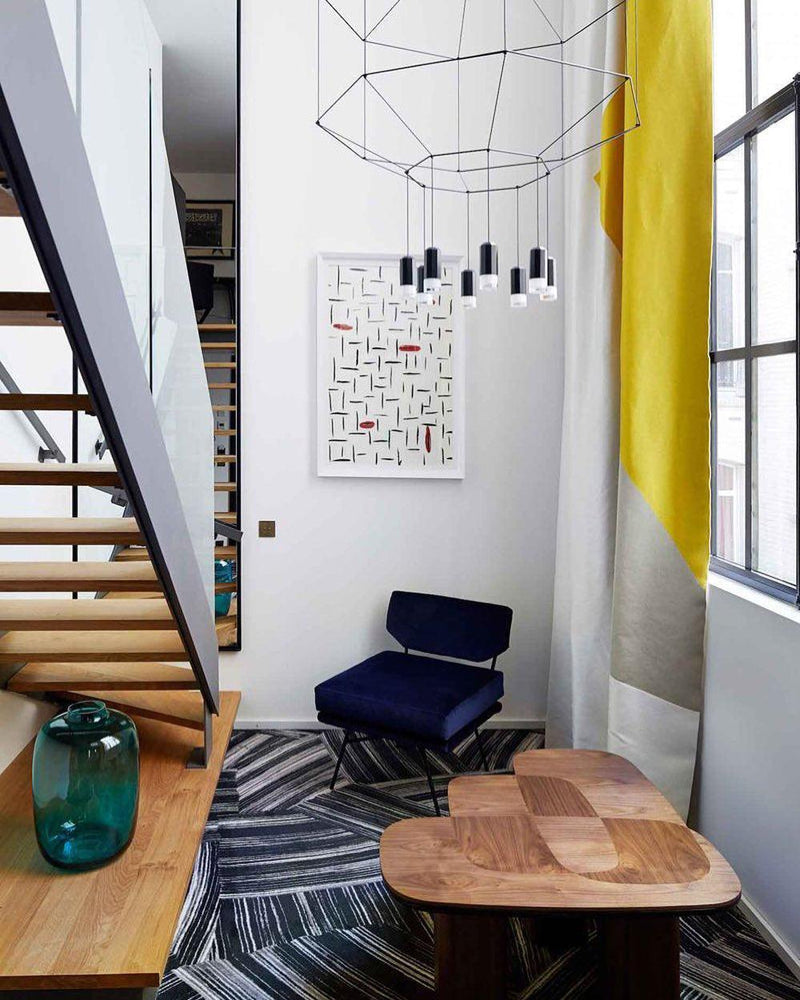 Geometric Lines Pendant Lamp-DWHOME