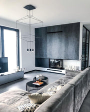 Geometric Lines Pendant Lamp-DWHOME