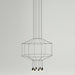 Geometric Lines Pendant Lamp.