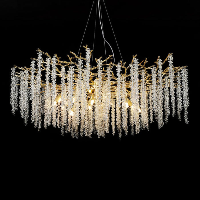 Wisteria Flower Crystal Chandelier - DWHOME