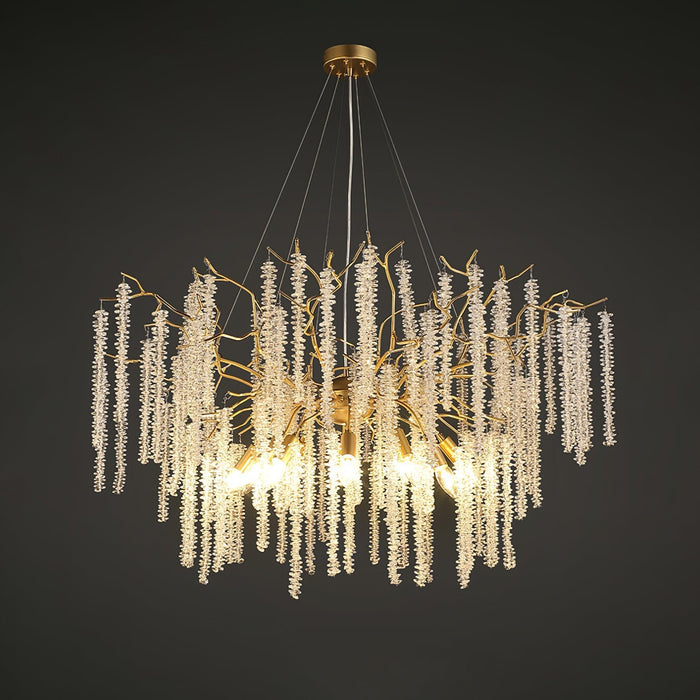 Wisteria Flower Crystal Chandelier - DWHOME