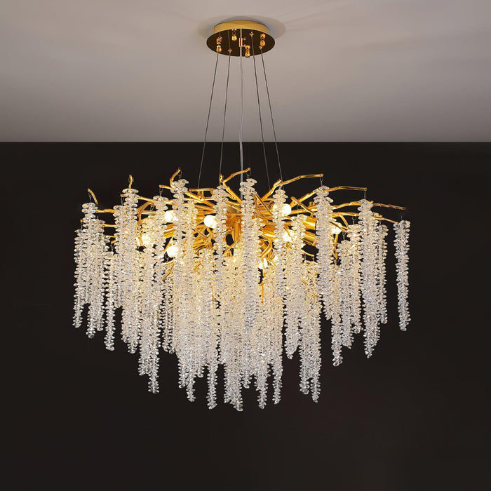 Wisteria Flower Crystal Chandelier - DWHOME