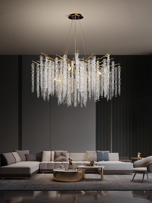 Wisteria Flower Crystal Chandelier - DWHOME