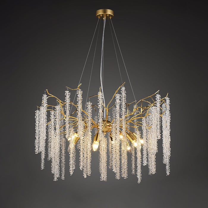 Wisteria Flower Crystal Chandelier - DWHOME