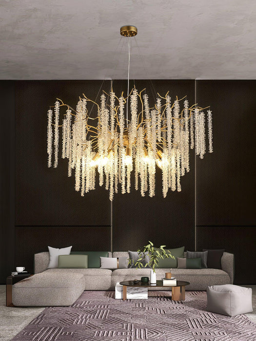 Wisteria Flower Crystal Chandelier - DWHOME