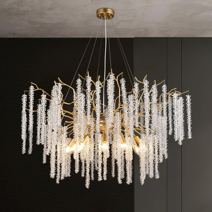 Wisteria Flower Crystal Chandelier - DWHOME