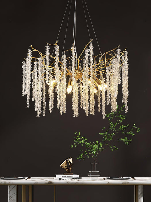 Wisteria Flower Crystal Chandelier - DWHOME