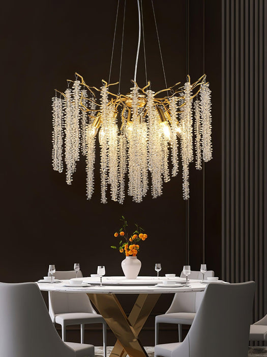 Wisteria Flower Crystal Chandelier - DWHOME