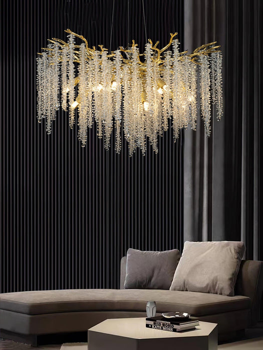 Wisteria Flower Crystal Chandelier - DWHOME