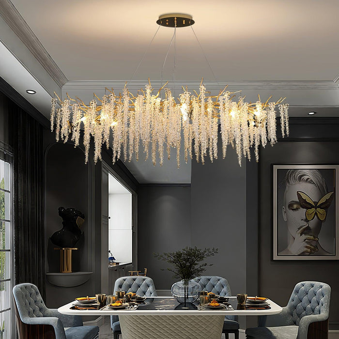 Wisteria Flower Crystal Chandelier - DWHOME