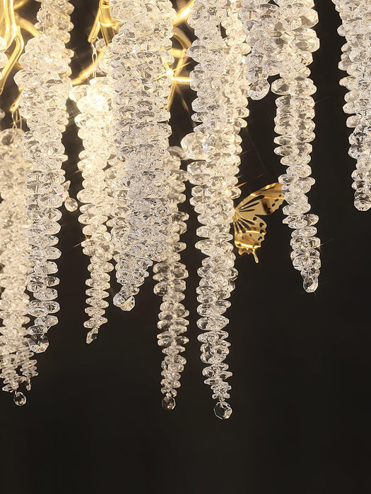 Wisteria Flower Crystal Chandelier - DWHOME