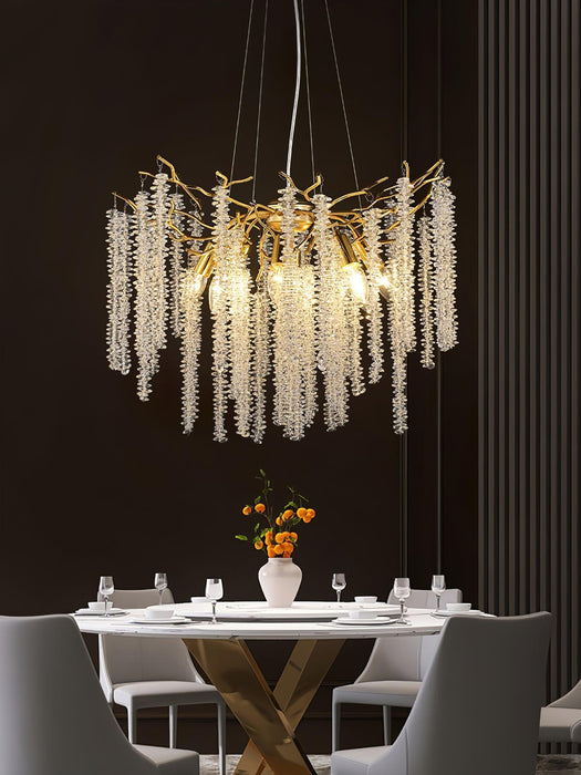 Wisteria Flower Crystal Chandelier - DWHOME