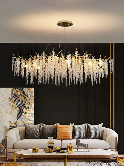 Wisteria Flower Crystal Chandelier - DWHOME