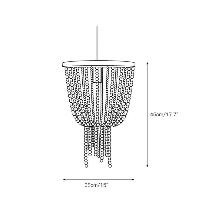 Angie Beaded Chandelier-DWHOME
