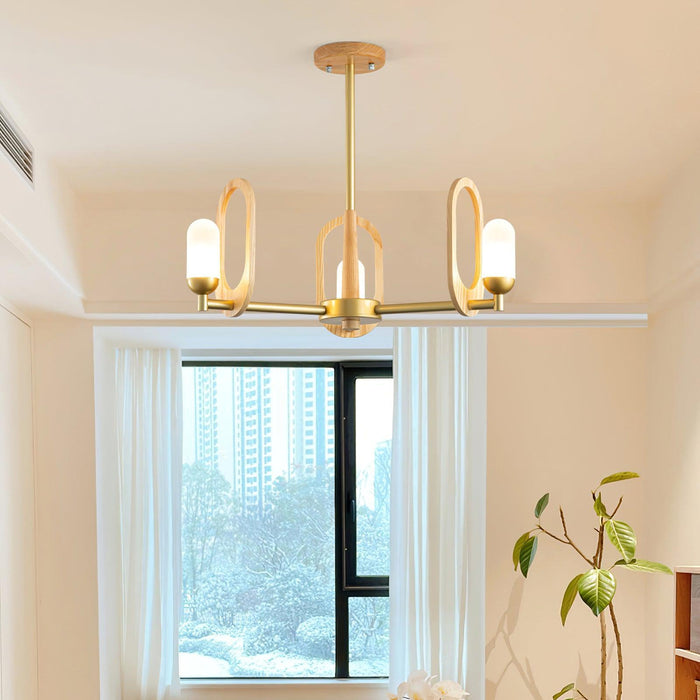 Wood Art Halo Chandelier-DWHOME