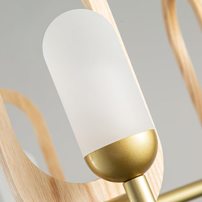 Wood Art Halo Chandelier-DWHOME