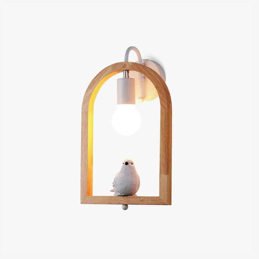 Wood Bird Resin Wall Light - DWHOME