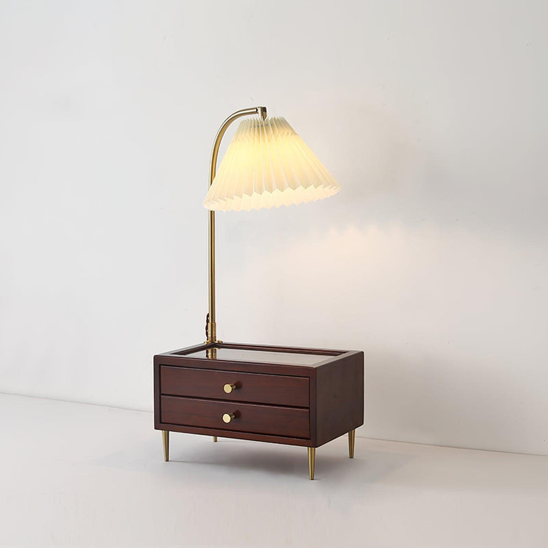 Wood Drawer Table Lamp-DWHOME