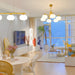 Wooden Cotton Balls Chandelier-DWHOME