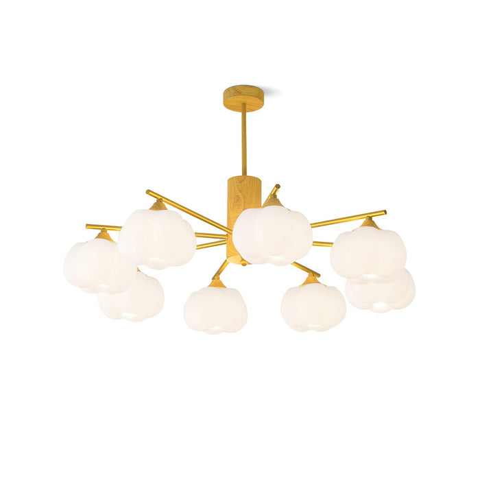 Wooden Cotton Balls Chandelier - DWHOME