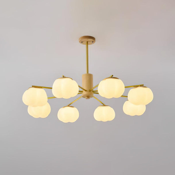 Wooden Cotton Balls Chandelier - DWHOME