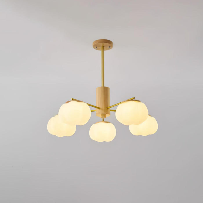 Wooden Cotton Balls Chandelier - DWHOME