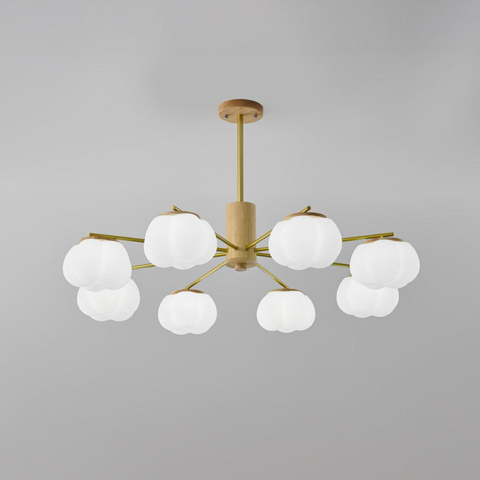 Wooden Cotton Balls Chandelier - DWHOME