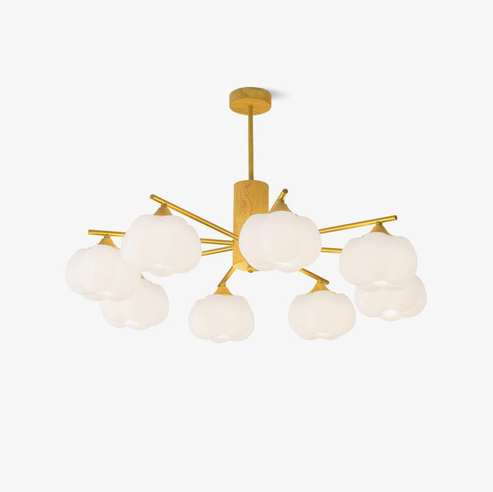 Wooden Cotton Balls Chandelier - DWHOME