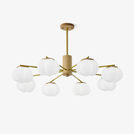 Wooden Cotton Balls Chandelier - DWHOME