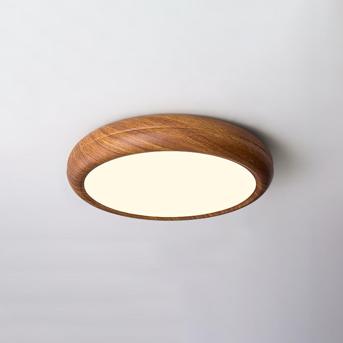 Wood Grain Round Ceiling Lamp - DWHOME