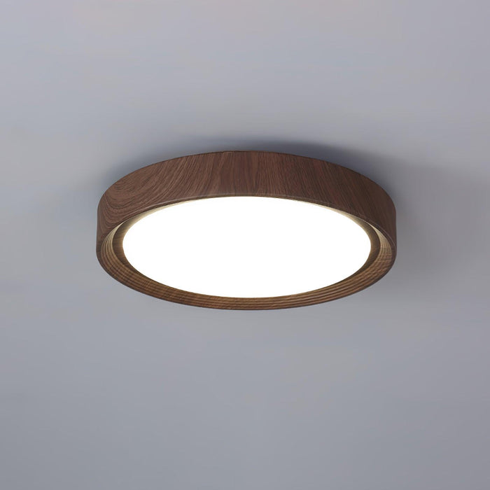 Wood Grain Round Ceiling Lamp - DWHOME