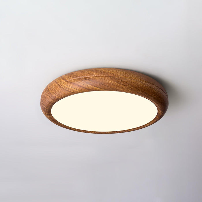 Wood Grain Round Ceiling Lamp.