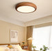 Wood Grain Round Ceiling Lamp.