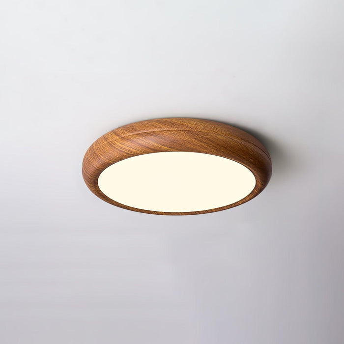 Wood Grain Round Ceiling Lamp - DWHOME