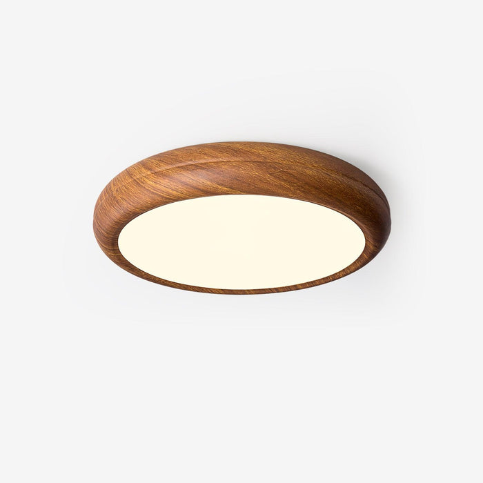 Wood Grain Round Ceiling Lamp.