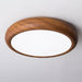 Wood Grain Round Ceiling Lamp.