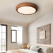 Wood Grain Round Ceiling Lamp.