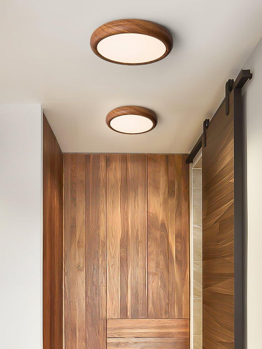 Wood Grain Round Ceiling Lamp - DWHOME