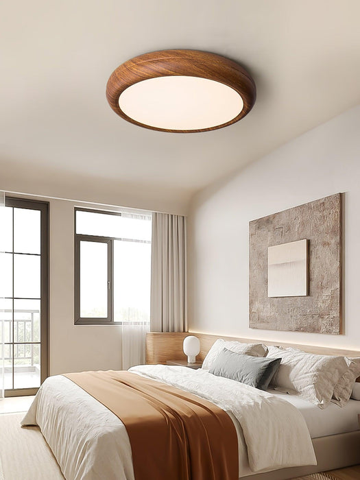 Wood Grain Round Ceiling Lamp - DWHOME