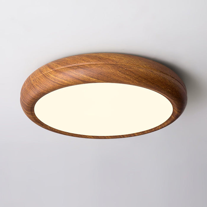 Wood Grain Round Ceiling Lamp - DWHOME