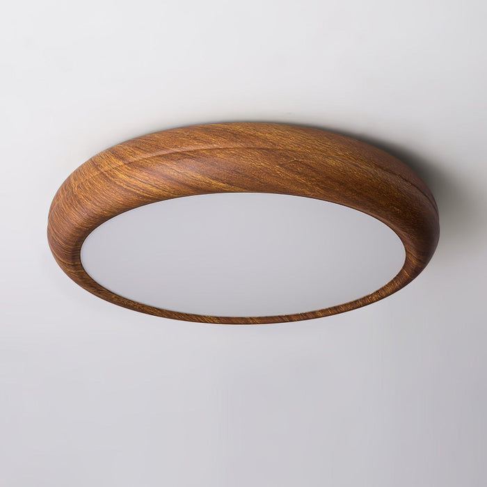 Wood Grain Round Ceiling Lamp - DWHOME