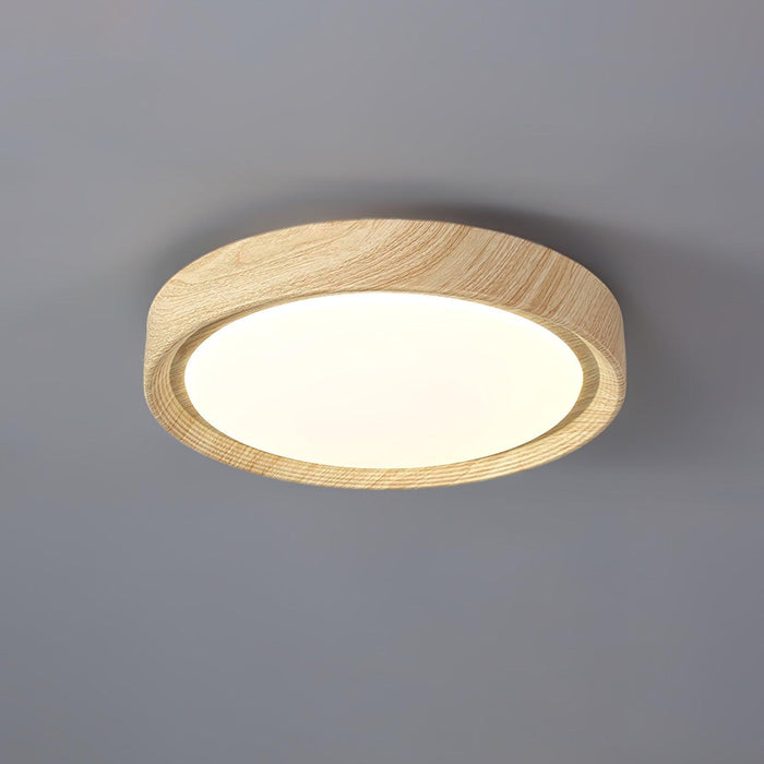 Wood Grain Round Ceiling Lamp - DWHOME