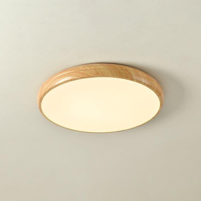 Wood Grain Round Ceiling Lamp - DWHOME